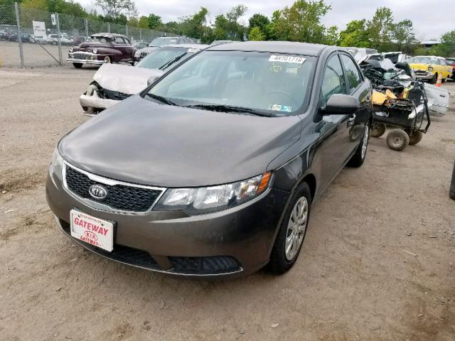 KNAFU4A20B5375671 - 2011 KIA FORTE EX GRAY photo 2