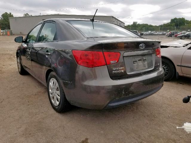 KNAFU4A20B5375671 - 2011 KIA FORTE EX GRAY photo 3