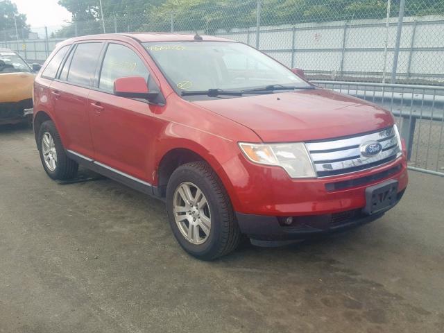 2FMDK48C58BA39965 - 2008 FORD EDGE SEL RED photo 1