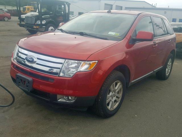 2FMDK48C58BA39965 - 2008 FORD EDGE SEL RED photo 2