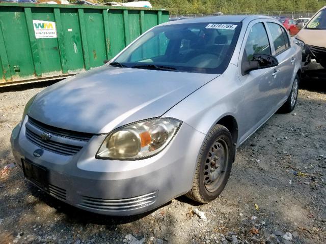 1G1AH5F59A7116988 - 2010 CHEVROLET COBALT SILVER photo 2