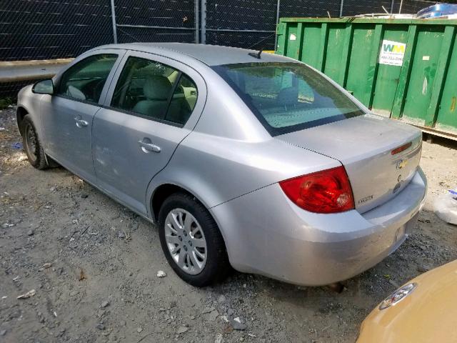 1G1AH5F59A7116988 - 2010 CHEVROLET COBALT SILVER photo 3