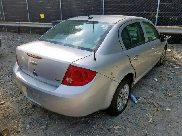 1G1AH5F59A7116988 - 2010 CHEVROLET COBALT SILVER photo 4