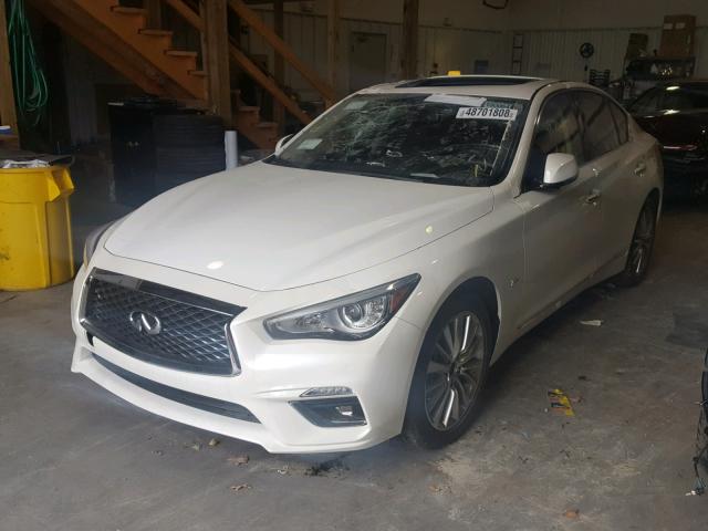 JN1EV7AR2JM442692 - 2018 INFINITI Q50 LUXE WHITE photo 2