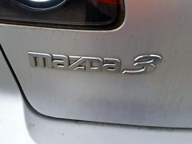 JM1BK324771653899 - 2007 MAZDA 3 S SILVER photo 9