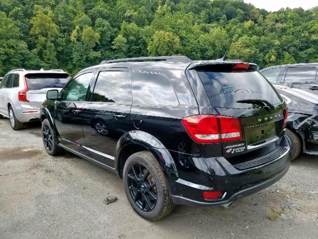 3C4PDDEG8JT319845 - 2018 DODGE JOURNEY GT BLACK photo 3