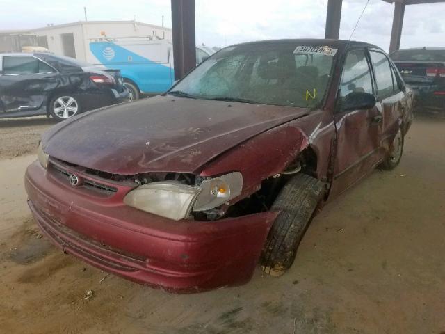 1NXBR12E4XZ141729 - 1999 TOYOTA COROLLA VE MAROON photo 2