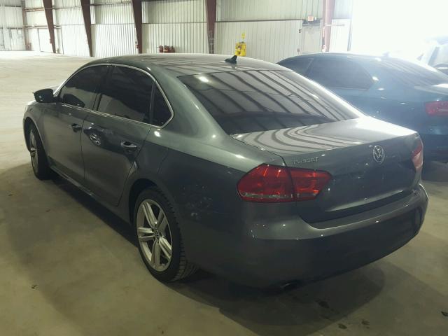 1VWBS7A33EC044615 - 2014 VOLKSWAGEN PASSAT SE GRAY photo 3