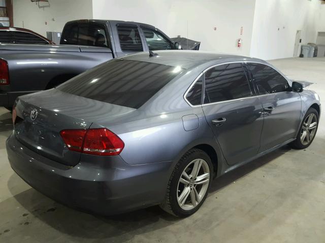 1VWBS7A33EC044615 - 2014 VOLKSWAGEN PASSAT SE GRAY photo 4