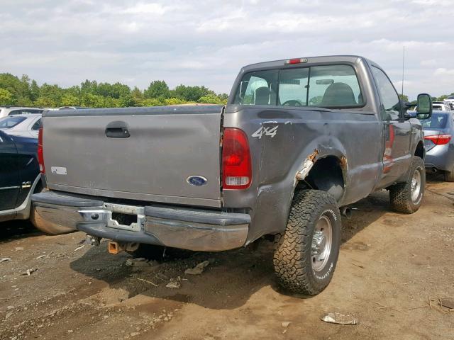 1FTSF31F72EA75179 - 2002 FORD F350 SRW S GRAY photo 4