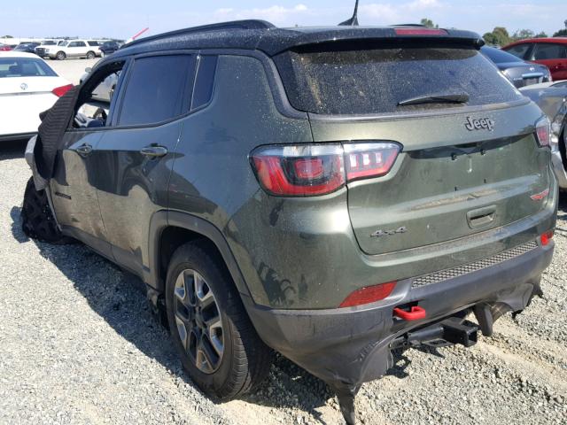 3C4NJDDB5JT314544 - 2018 JEEP COMPASS TR GREEN photo 3