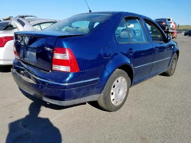 3VWRA69M24M086926 - 2004 VOLKSWAGEN JETTA GL BLUE photo 4