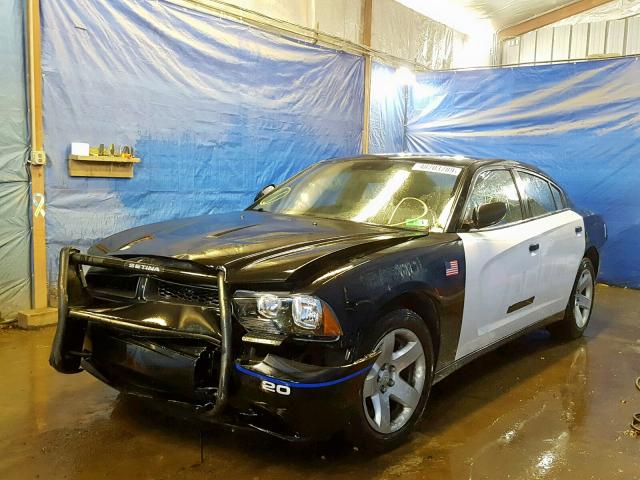 2B3CL1CG4BH600877 - 2011 DODGE CHARGER PO WHITE photo 2