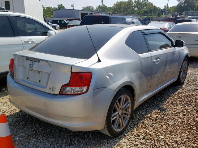 JTKJF5C75B3002443 - 2011 TOYOTA SCION TC ვერცხლისფერი ფოტო 4