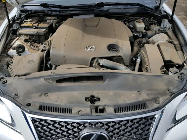 JTHBF1D29E5013895 - 2014 LEXUS IS 250 WHITE photo 7