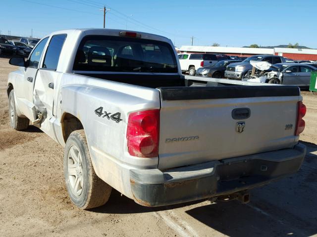 1D7HW28N85S226558 - 2005 DODGE DAKOTA QUA SILVER photo 3