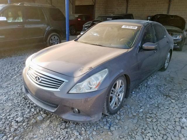 JN1CV6AP2AM409112 - 2010 INFINITI G37 BASE GRAY photo 2