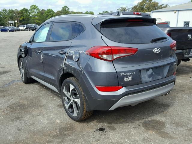 KM8J33AL0JU760117 - 2018 HYUNDAI TUCSON LIM GRAY photo 3