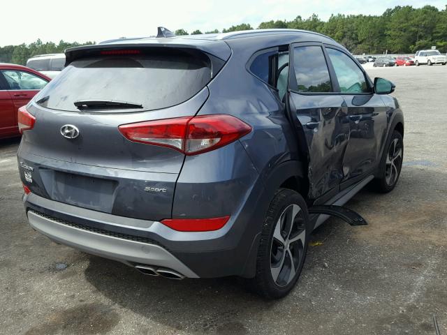 KM8J33AL0JU760117 - 2018 HYUNDAI TUCSON LIM GRAY photo 4