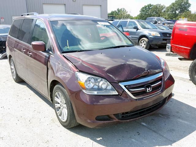 5FNRL38747B405596 - 2007 HONDA ODYSSEY EX MAROON photo 1