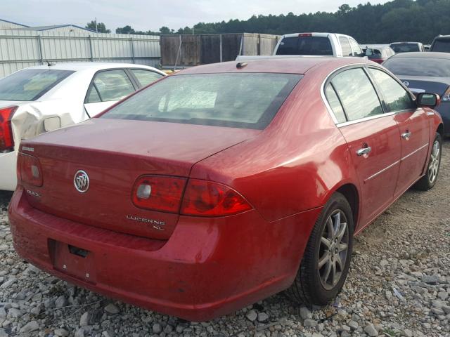 1G4HR57Y56U201486 - 2006 BUICK LUCERNE CX RED photo 4