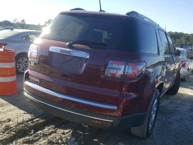 1GKKRNED4GJ317733 - 2016 GMC ACADIA SLE RED photo 4