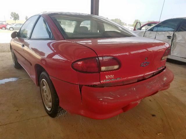 3G1JC1247WS822645 - 1998 CHEVROLET CAVALIER B RED photo 3