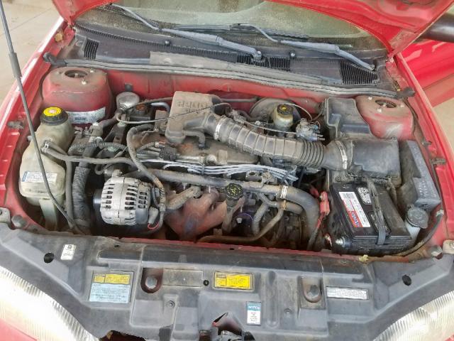 3G1JC1247WS822645 - 1998 CHEVROLET CAVALIER B RED photo 7