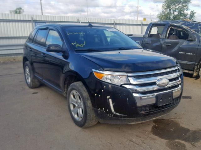 2FMDK4JC6DBA74325 - 2013 FORD EDGE SEL BLACK photo 1