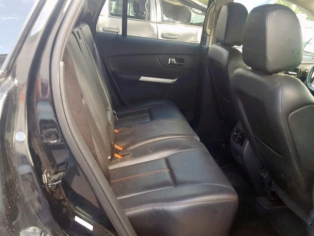 2FMDK4JC6DBA74325 - 2013 FORD EDGE SEL BLACK photo 6