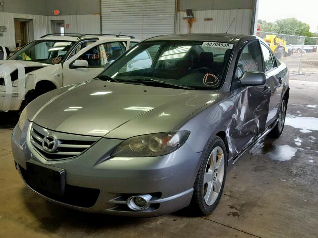 JM1BK323551257720 - 2005 MAZDA 3 S GRAY photo 2