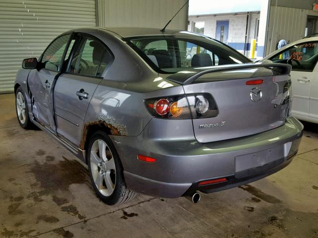 JM1BK323551257720 - 2005 MAZDA 3 S GRAY photo 3