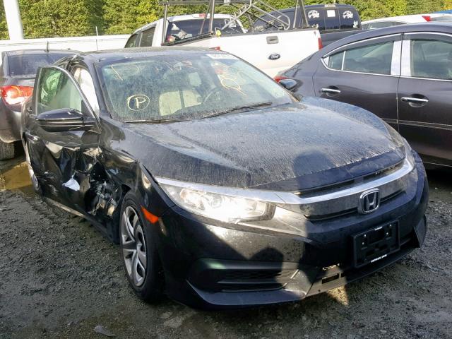 19XFC2F52GE213677 - 2016 HONDA CIVIC LX BLACK photo 1