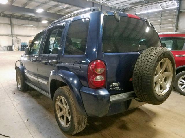 1J4GL58K07W502033 - 2007 JEEP LIBERTY LI BLUE photo 3