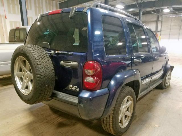 1J4GL58K07W502033 - 2007 JEEP LIBERTY LI BLUE photo 4