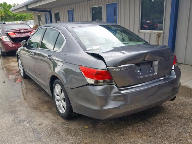 1HGCP26828A091023 - 2008 HONDA ACCORD EXL GRAY photo 3