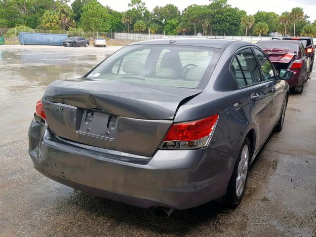 1HGCP26828A091023 - 2008 HONDA ACCORD EXL GRAY photo 4