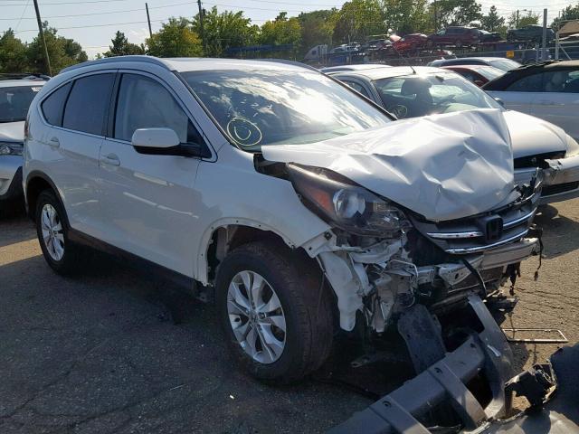 5J6RM4H74EL015797 - 2014 HONDA CR-V EXL WHITE photo 1