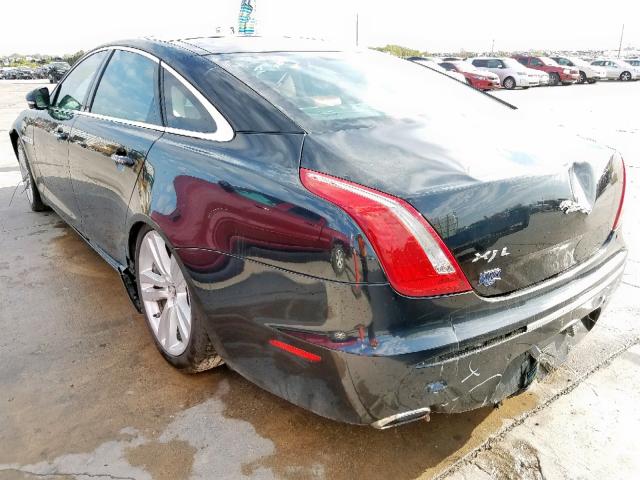 SAJWA2GB3CLV30770 - 2012 JAGUAR XJL BLACK photo 3