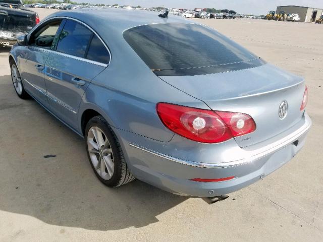 WVWHL73C49E528469 - 2009 VOLKSWAGEN CC LUXURY BLUE photo 3