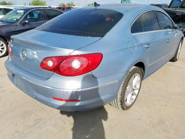 WVWHL73C49E528469 - 2009 VOLKSWAGEN CC LUXURY BLUE photo 4