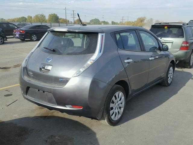 1N4AZ0CP3EC340547 - 2014 NISSAN LEAF S CHARCOAL photo 4