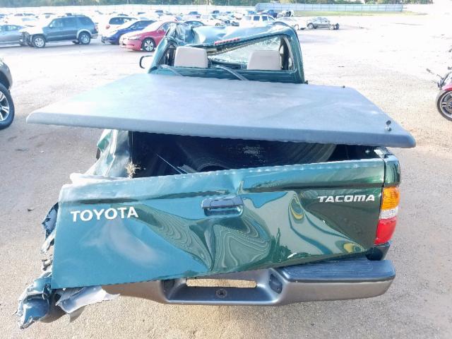 5TENL42N71Z848746 - 2001 TOYOTA TACOMA GREEN photo 10