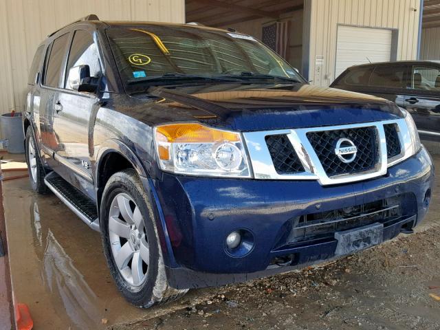 5N1BA08D48N628330 - 2008 NISSAN ARMADA SE BLUE photo 1