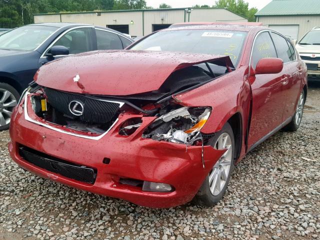 JTHCH96SX60007581 - 2006 LEXUS GS 300 RED photo 2