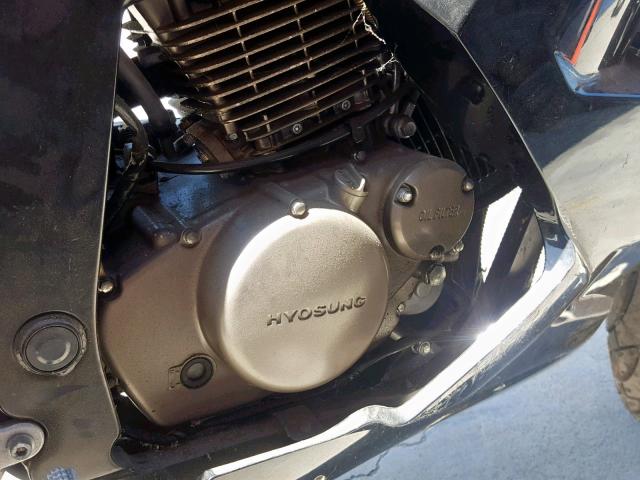 KM4MJ527381602058 - 2008 HYOSUNG GT250 BLACK photo 7