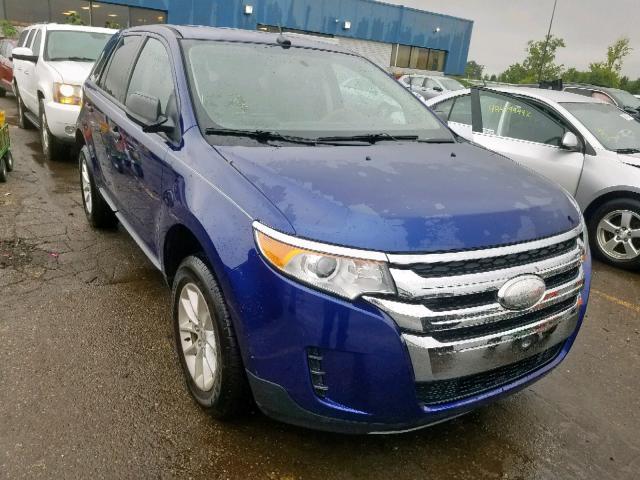 2FMDK3GC3DBC81076 - 2013 FORD EDGE SE BLUE photo 1