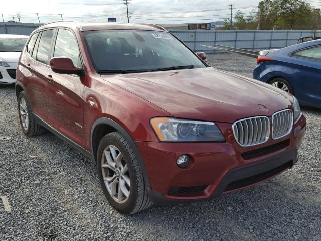 5UXWX7C51BL732840 - 2011 BMW X3 XDRIVE3 RED photo 1