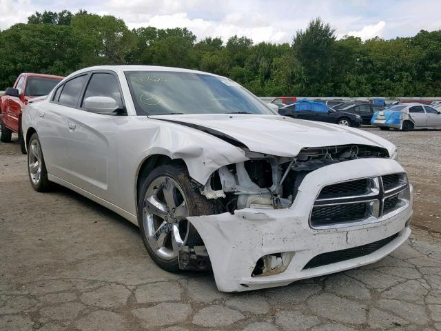 2C3CDXHG8EH330620 - 2014 DODGE CHARGER SX WHITE photo 1