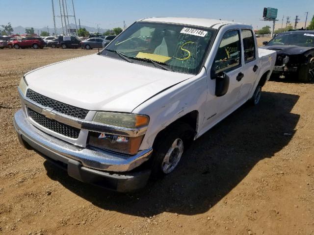 1GCCS136558223284 - 2005 CHEVROLET COLORADO WHITE photo 2